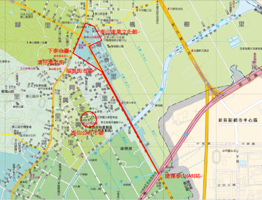 捷運A5地圖