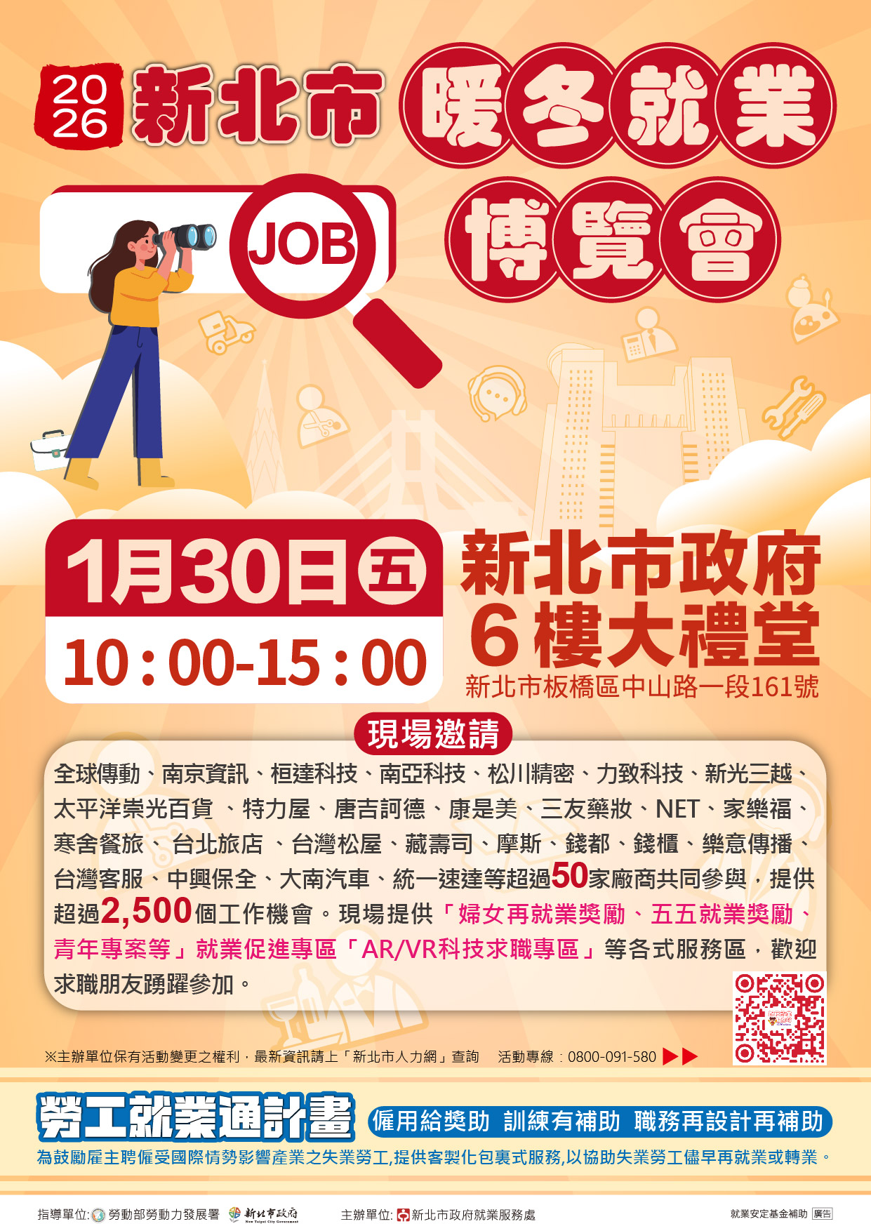 2026新北市暖冬就業博覽會海報